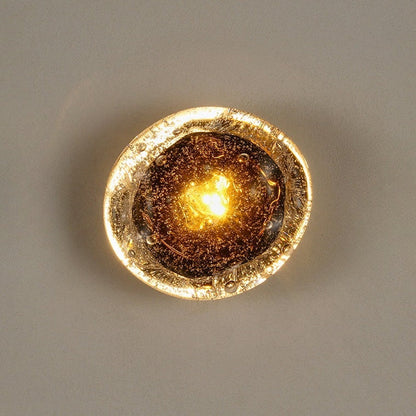 Applique Murale LED Verre Soufflé Effet Bulles