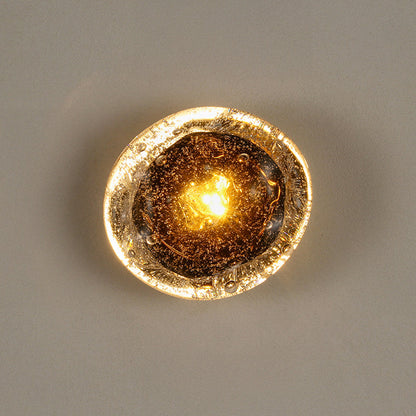 Applique Murale LED Verre Soufflé Effet Bulles