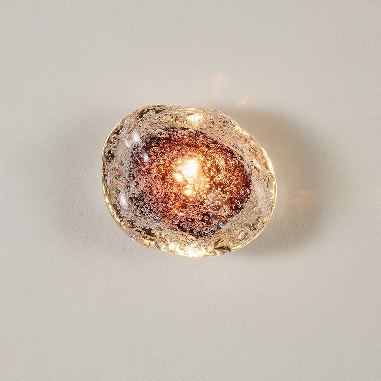 Applique Murale LED Verre Soufflé Effet Bulles