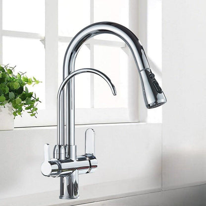 Mitigeur Cuisine 3 Voies, Douchette Extractible, 41cm
