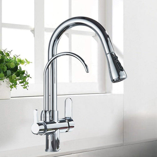 Mitigeur Cuisine 3 Voies, Douchette Extractible, 41cm
