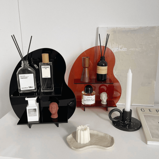 Étagère Debout Acrylique Moderne, Forme Organique