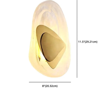 Applique Murale Nordique Moderne, Verre et Métal Noir