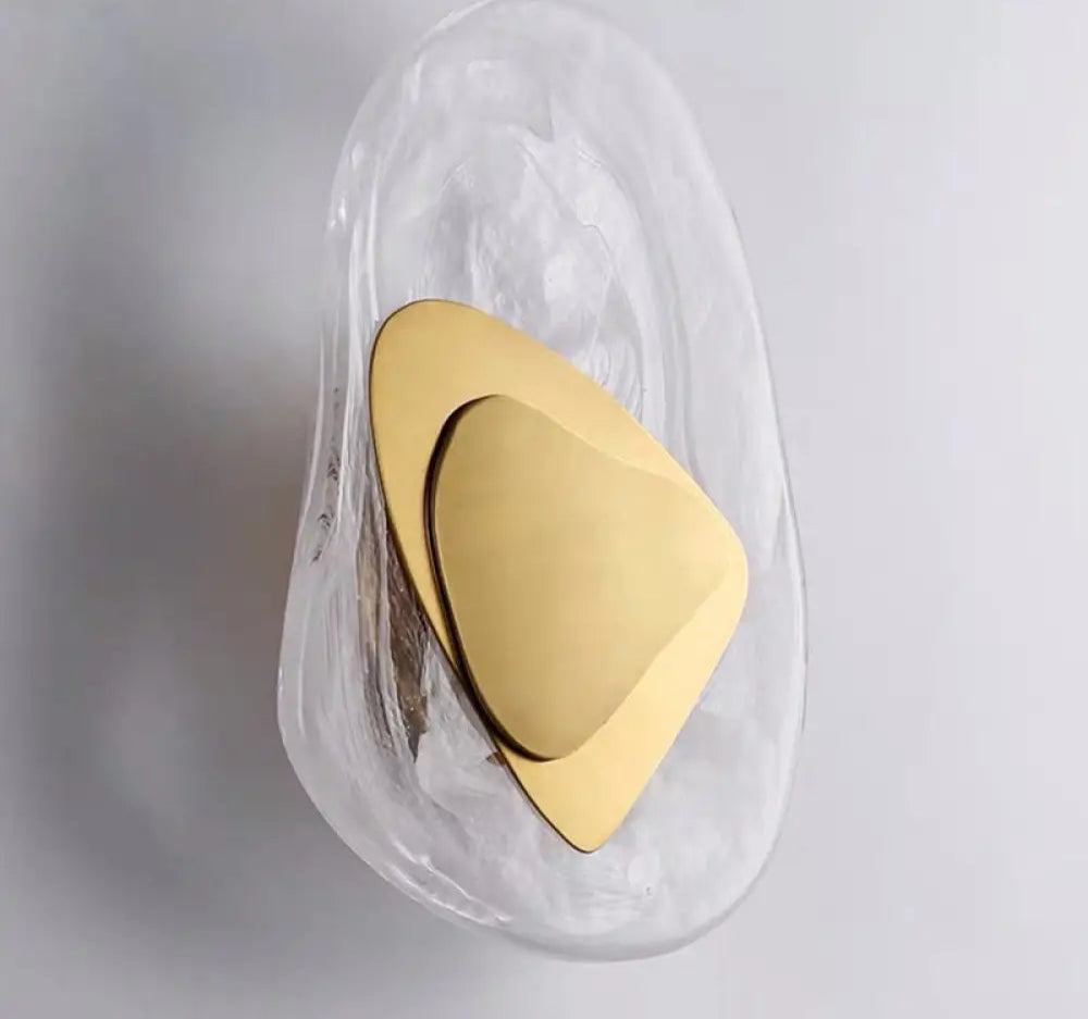 Applique Murale Nordique Moderne, Verre et Métal Noir