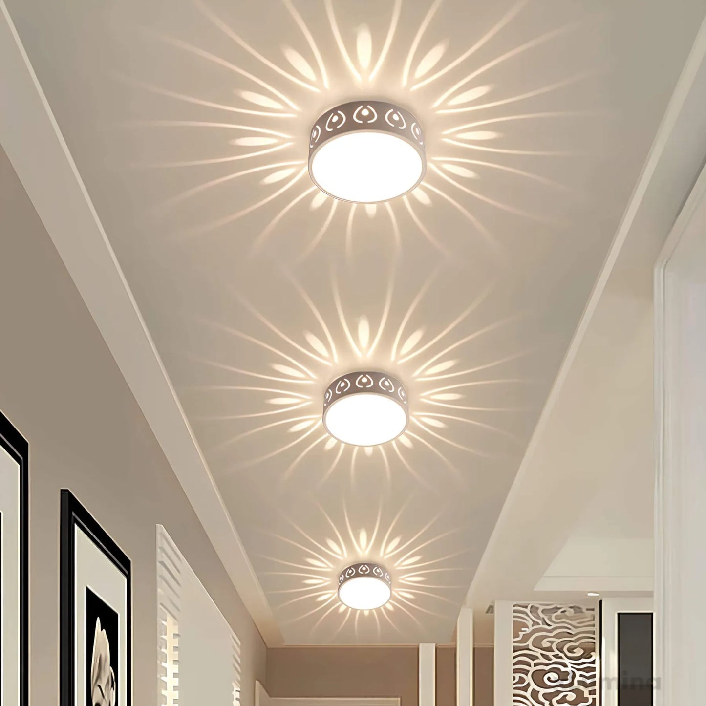 Plafonnier LED Moderne | Idéal pour Entrée, Couloir et Balcon