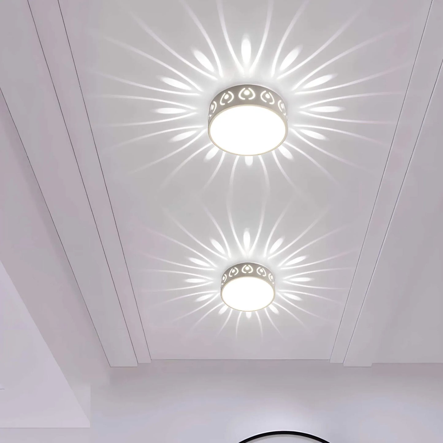 Plafonnier LED Moderne | Idéal pour Entrée, Couloir et Balcon