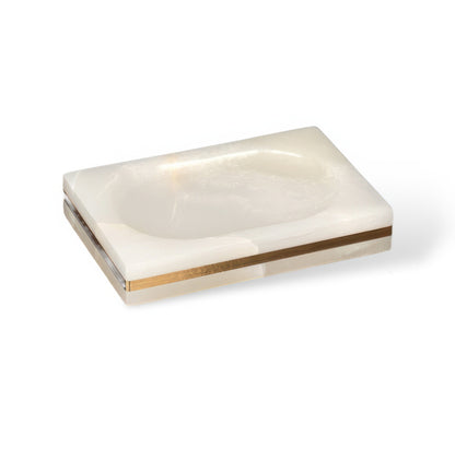 Collection d’Accessoires de Salle de Bain en Marbre Blanc Naturel – Élégance et Fonction au Quotidien