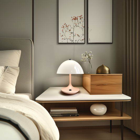 Lampe de Table Champignon – Élégance Rétro et Ambiance Tamisée