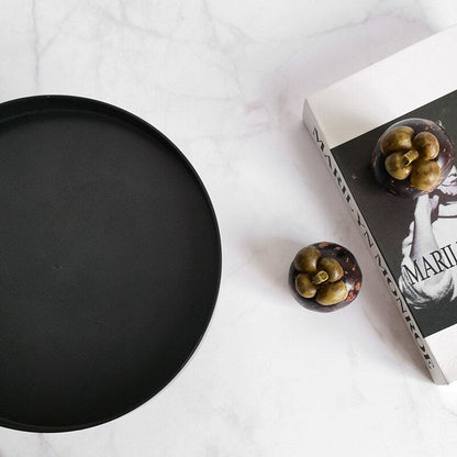 Plateau de Rangement Rond en Acrylique – Élégance Moderne et Praticité pour Toutes les Pièces