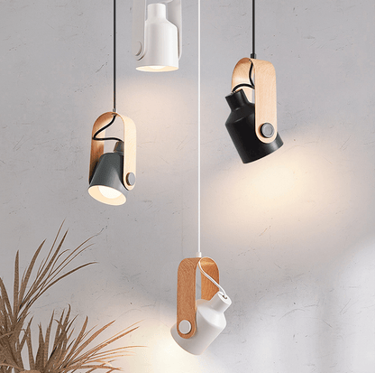 Spot Suspendu Scandinave | Bois et Métal