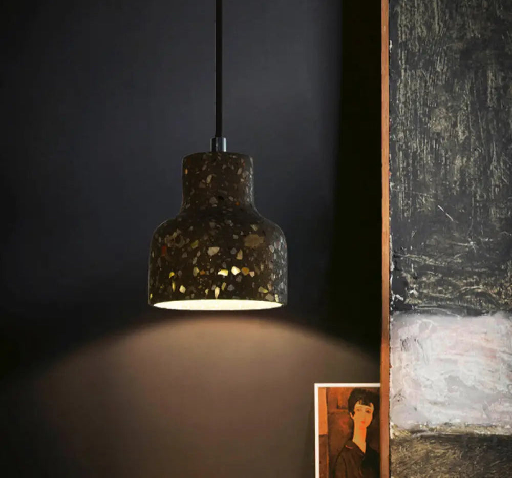 Suspension Nordique Terrazzo, Ciment, Couleurs Variées