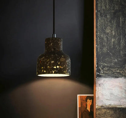 Suspension Nordique Terrazzo, Ciment, Couleurs Variées