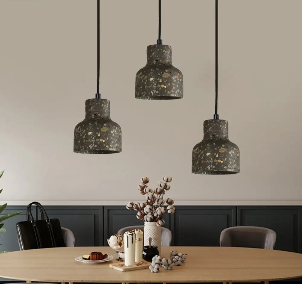 Suspension Nordique Terrazzo, Ciment, Couleurs Variées