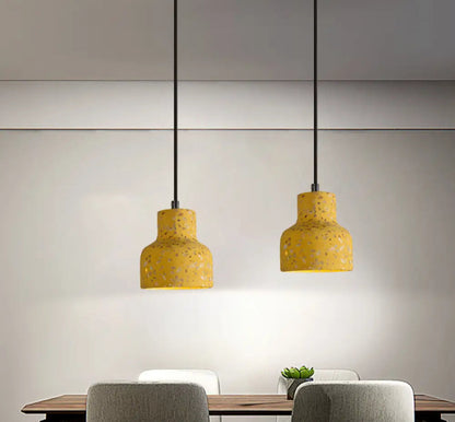 Suspension Nordique Terrazzo, Ciment, Couleurs Variées