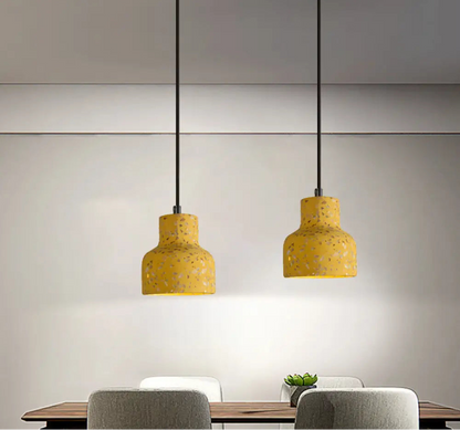 Suspension Nordique Terrazzo, Ciment, Couleurs Variées