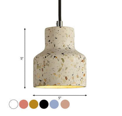 Suspension Nordique Terrazzo, Ciment, Couleurs Variées