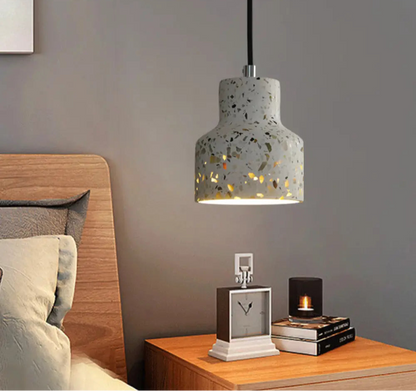 Suspension Nordique Terrazzo, Ciment, Couleurs Variées