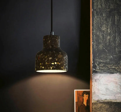 Suspension Nordique Terrazzo, Ciment, Couleurs Variées