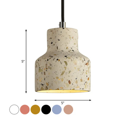 Suspension Nordique Terrazzo, Ciment, Couleurs Variées