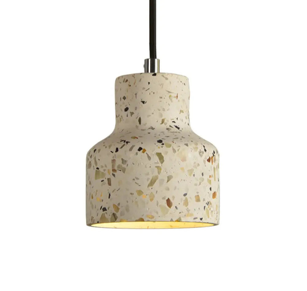 Suspension Nordique Terrazzo, Ciment, Couleurs Variées