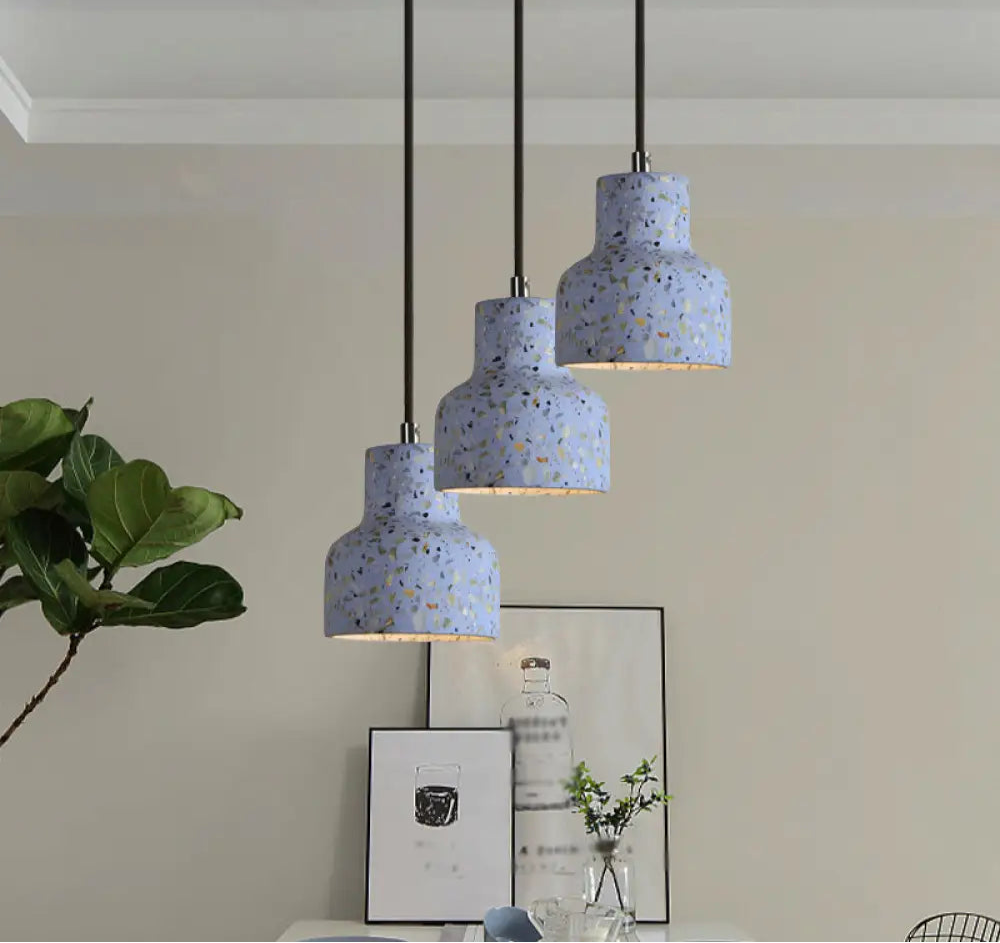 Suspension Nordique Terrazzo, Ciment, Couleurs Variées