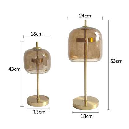 Lampe de Table en Verre Transparent – Élégance Nordique pour une Ambiance Moderne