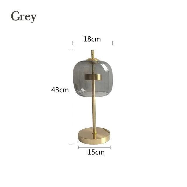Lampe de Table en Verre Transparent – Élégance Nordique pour une Ambiance Moderne