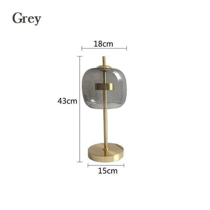 Lampe de Table en Verre Transparent – Élégance Nordique pour une Ambiance Moderne