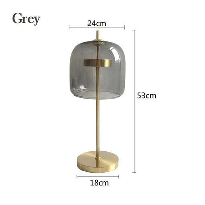Lampe de Table en Verre Transparent – Élégance Nordique pour une Ambiance Moderne