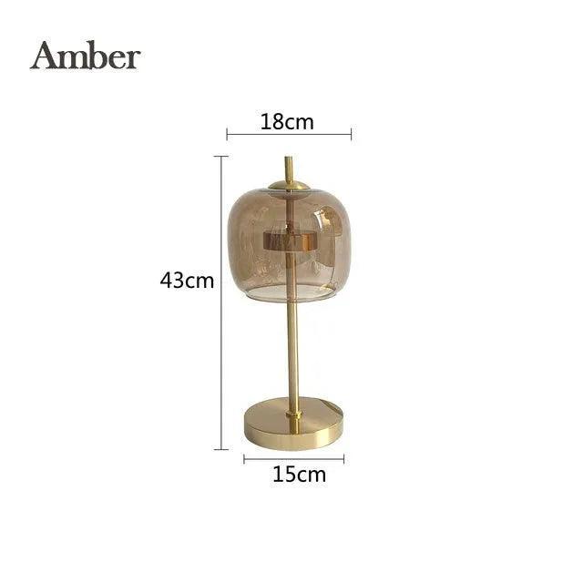 Lampe de Table en Verre Transparent – Élégance Nordique pour une Ambiance Moderne