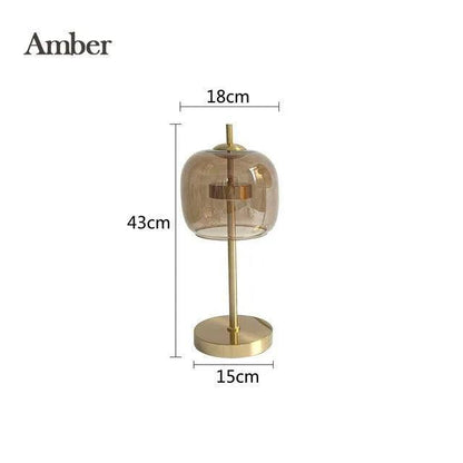 Lampe de Table en Verre Transparent – Élégance Nordique pour une Ambiance Moderne