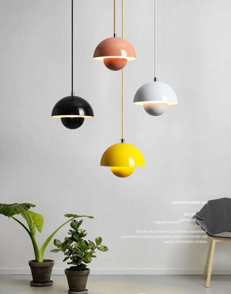 Danish – Suspension Champignon Design Moderne en Métal