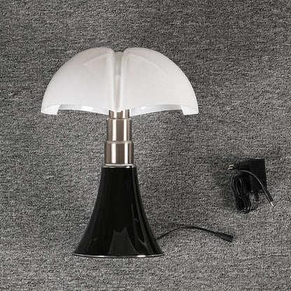 Lampe de Table LED, Design Champignon, Noir Blanc, 36cm