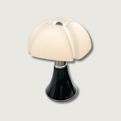 Lampe de Table LED, Design Champignon, Noir Blanc, 36cm
