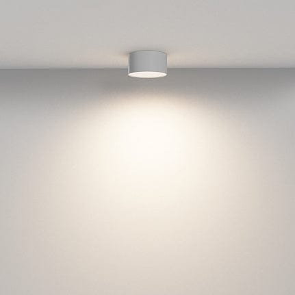 Petit Plafonnier Blanc Rond pour WC ou Couloir