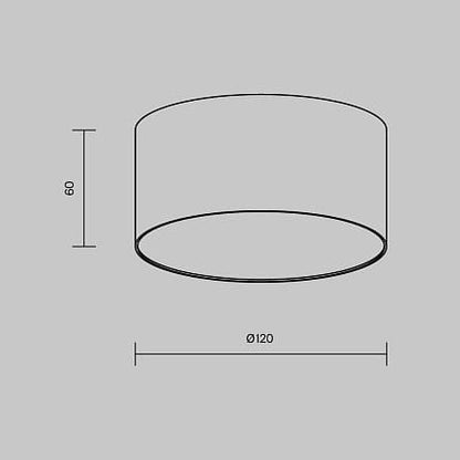 Petit Plafonnier Blanc Rond pour WC ou Couloir