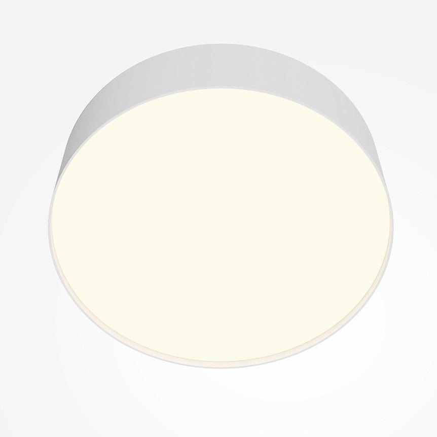 Petit Plafonnier Blanc Rond pour WC ou Couloir