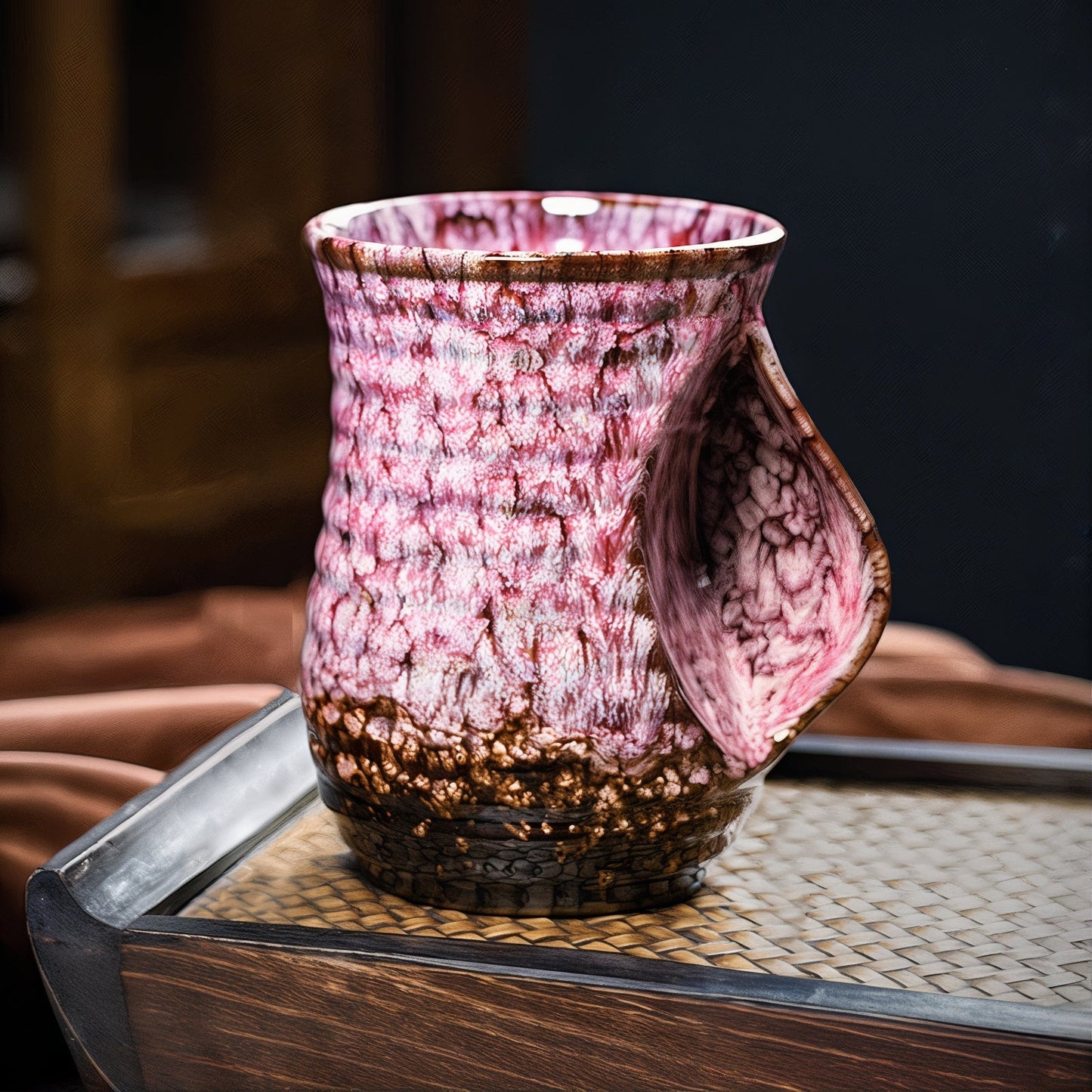 Grandes Tasses à Café Céramiques Abstraites