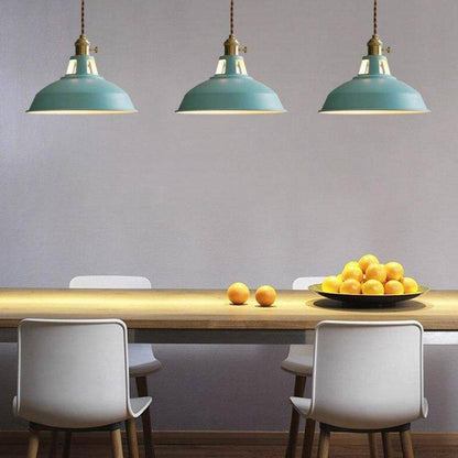 Suspension LED Design en Métal Coloré Loft | Éclairage Industriel et Moderne