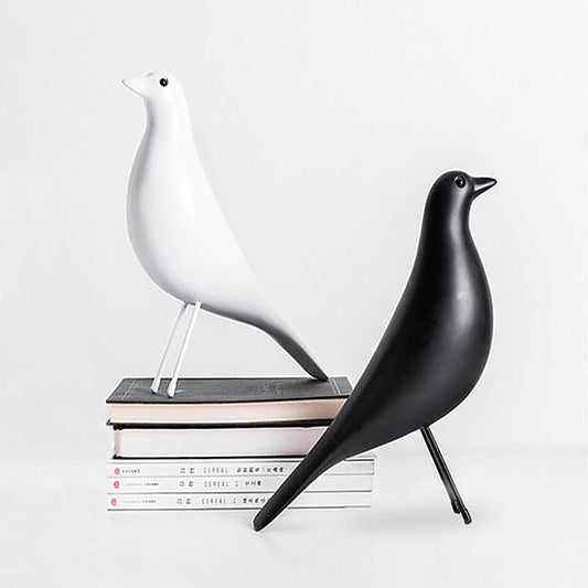 Oiseau Décoratif Scandinave Noir/Blanc Design Nordic