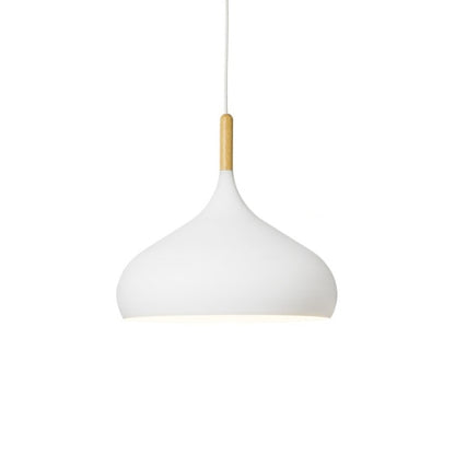 Suspension LED en Métal Coloré et Bâton en Bois Nordic - Élégance Scandinave Moderne
