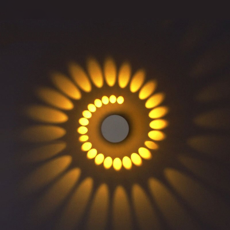 Plafonnier LED Moderne à Effet Spirale Murale