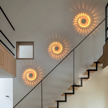 Plafonnier LED Moderne à Effet Spirale Murale
