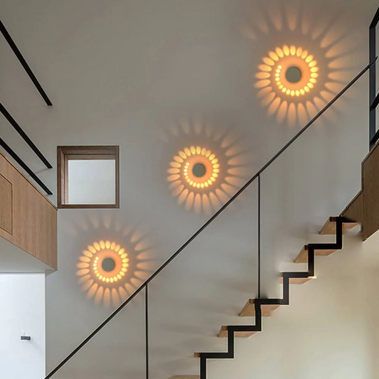 Plafonnier LED Moderne à Effet Spirale Murale