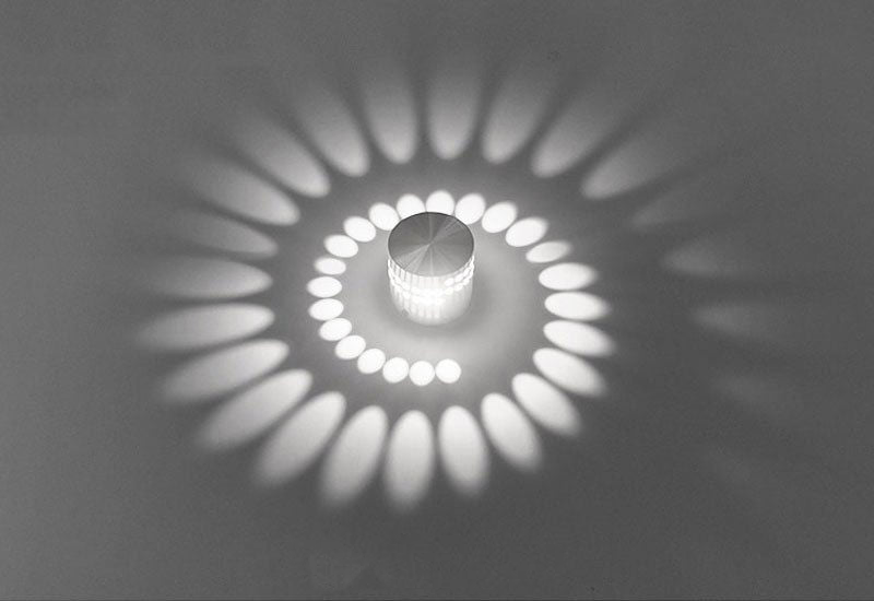 Plafonnier LED Moderne à Effet Spirale Murale