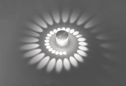 Plafonnier LED Moderne à Effet Spirale Murale