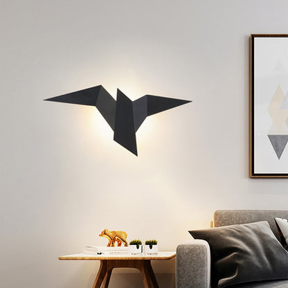 Applique murale LED style origami oiseau – Élégance moderne et artistique