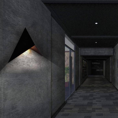 Applique Murale Triangulaire à LED – Style Industriel Moderne en Métal