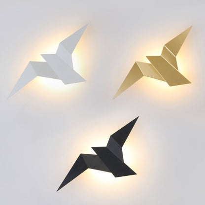 Applique murale LED style origami oiseau – Élégance moderne et artistique