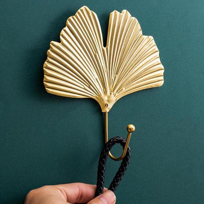 Crochets Muraux Métalliques en Forme de Feuilles